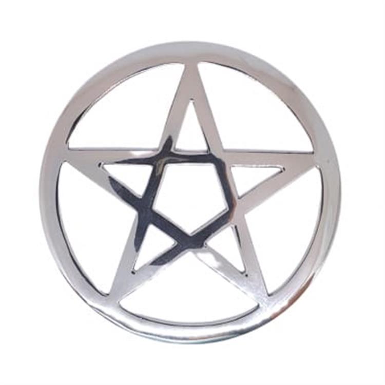 Brass Pentacle Altar Tile