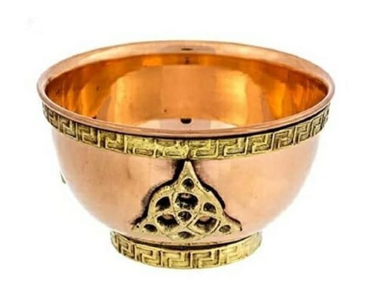 Copper Offering Bowl Triquetra