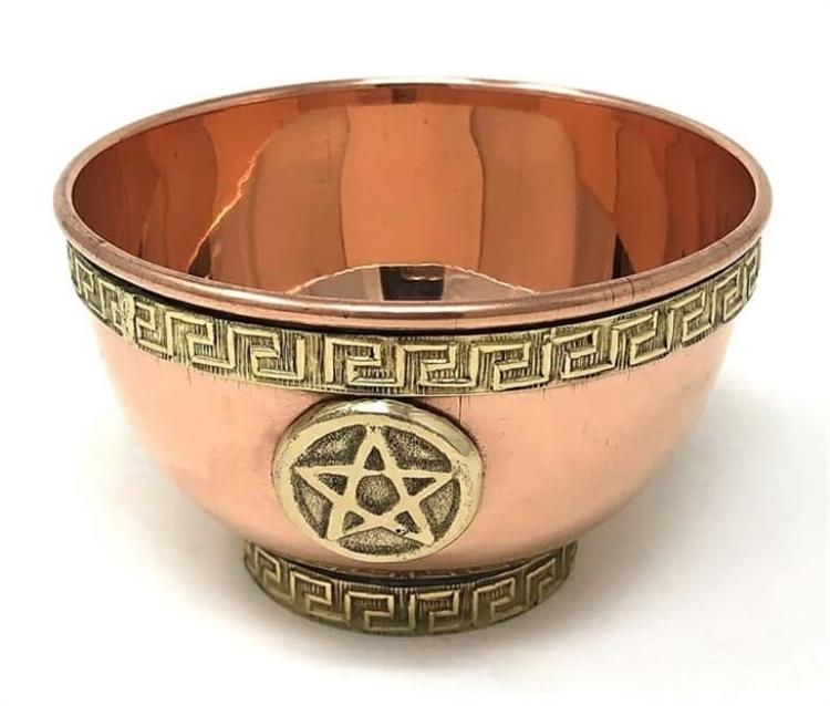 Copper Offering Bowl Pentacle