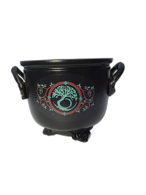 Cast Iron Cauldron Tree of Life