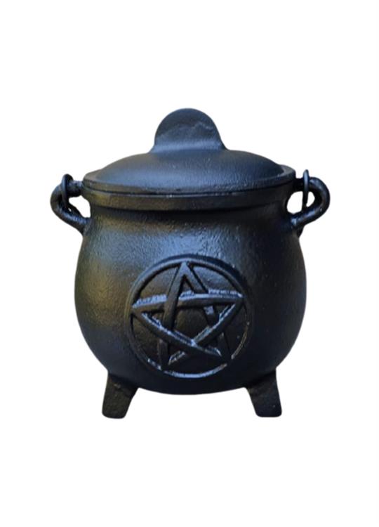 Cast Iron Cauldron Pentacle