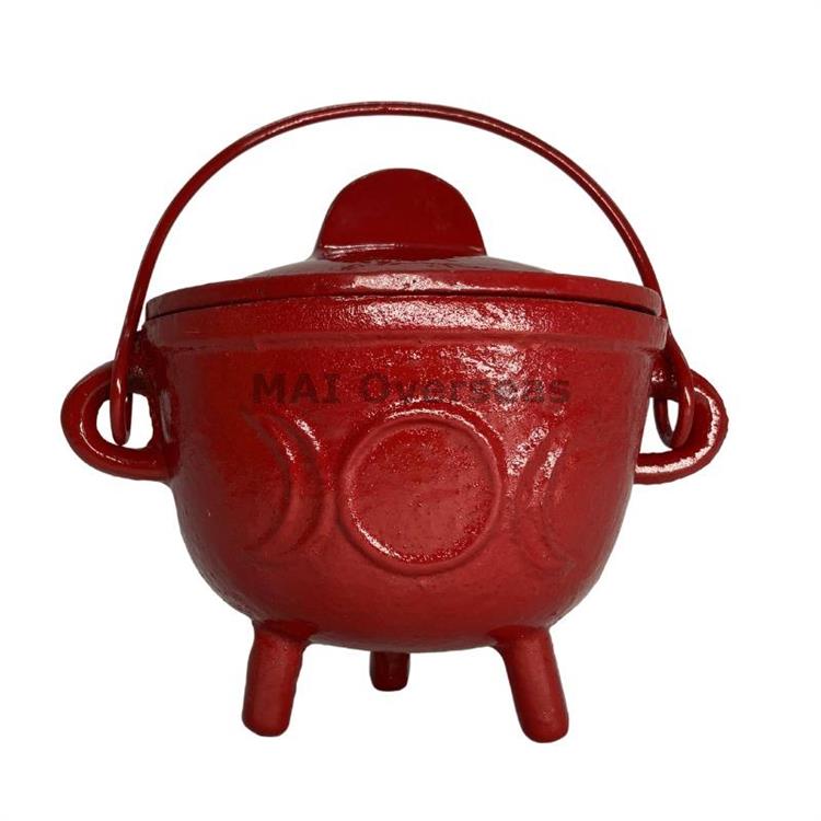 Cast Iron Cauldron Three Moon