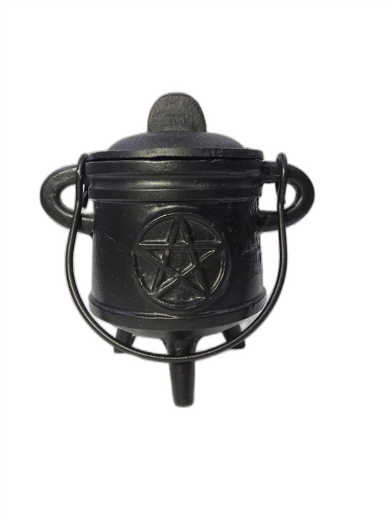 Cast Iron Cauldron Pentacle 